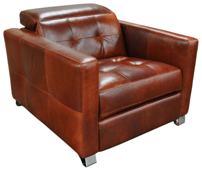 Sardinia Leather Power Recliner with Articulating Headrest | American Style | Wellington's Fine Leather Furniture
