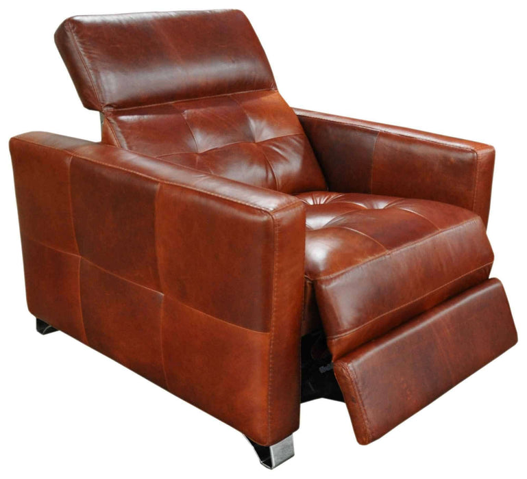 Sardinia Leather Power Recliner with Articulating Headrest | American Style | Wellington's Fine Leather Furniture