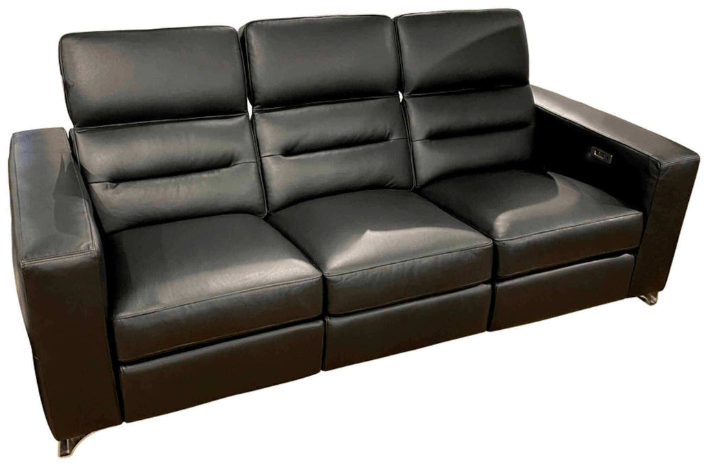 Moderno Leather Power Reclining Loveseat With Articulating Headrest | American Style | Wellington's Fine Leather Furniture