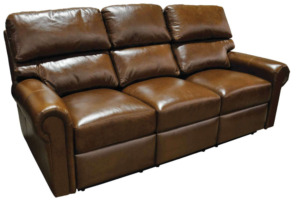 Caldwell Leather Reclining Sofa | American Style | Wellington's Fine Leather Furniture
