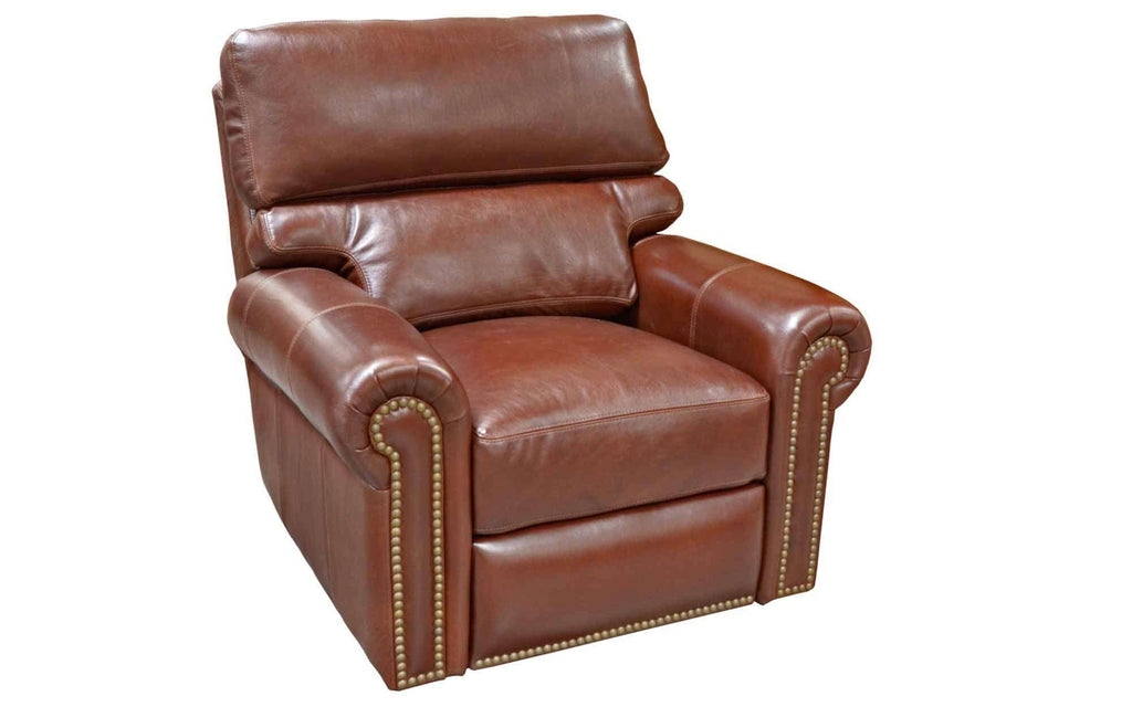 Carlton Leather Swivel Glider Recliner | American Style | Wellington's Fine Leather Furniture