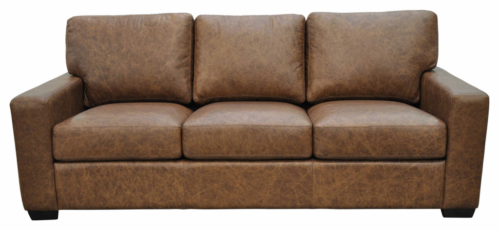 City Craft Leather Loveseat | American Style | Wellington's Fine Leather Furniture