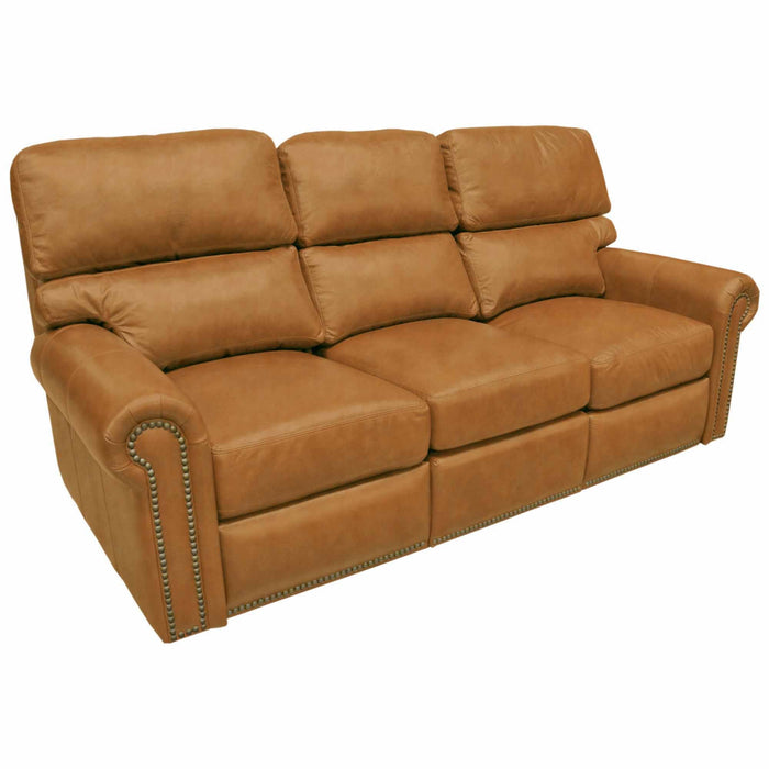 Connor Leather Reclining Sofa | American Style | Wellington's Fine Leather Furniture