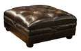 Corona Leather Ottoman | American Style | Wellington's Fine Leather Furniture