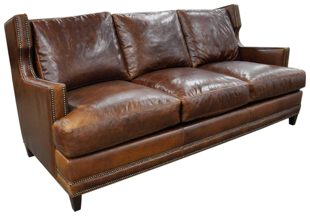 Dunhill Leather Loveseat | American Style | Wellington's Fine Leather Furniture