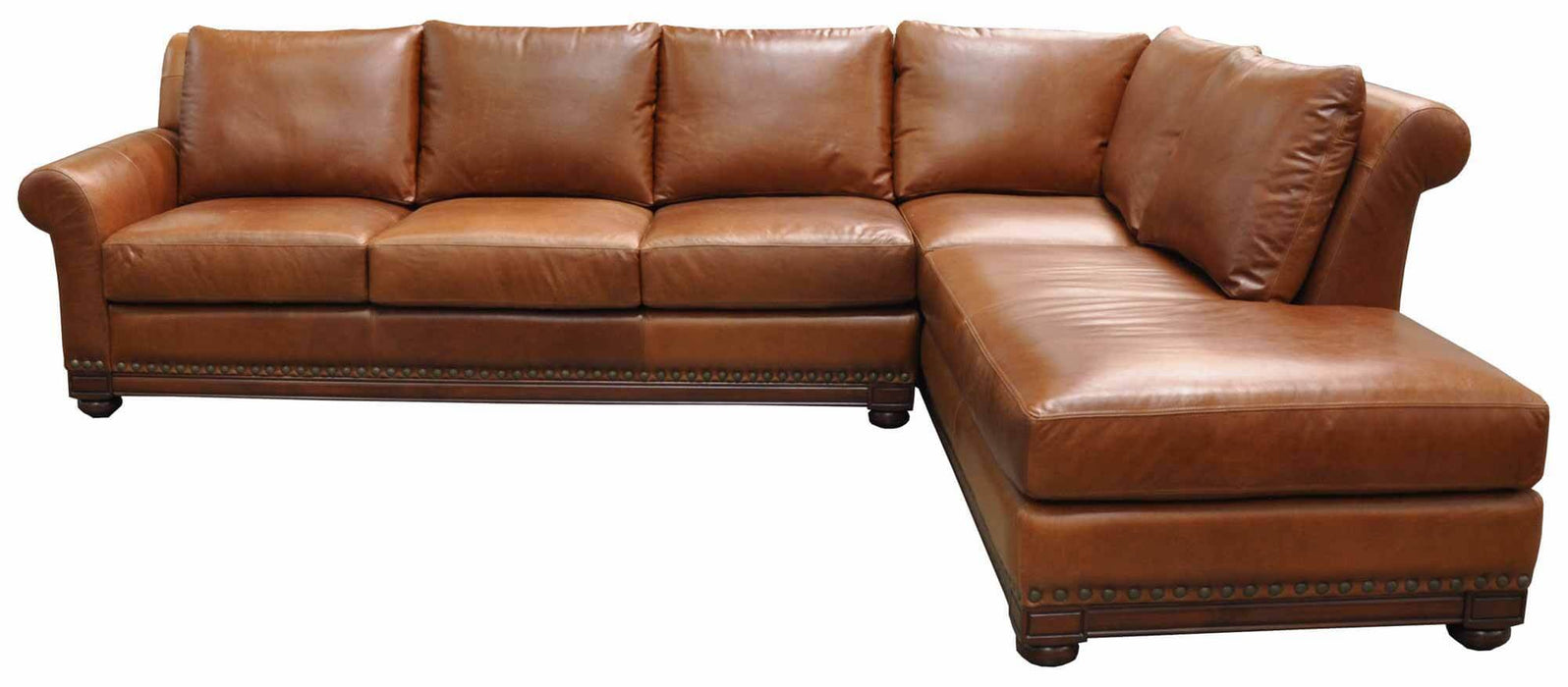 Echo Leather Sectional | American Style | Wellington's Fine Leather Furniture