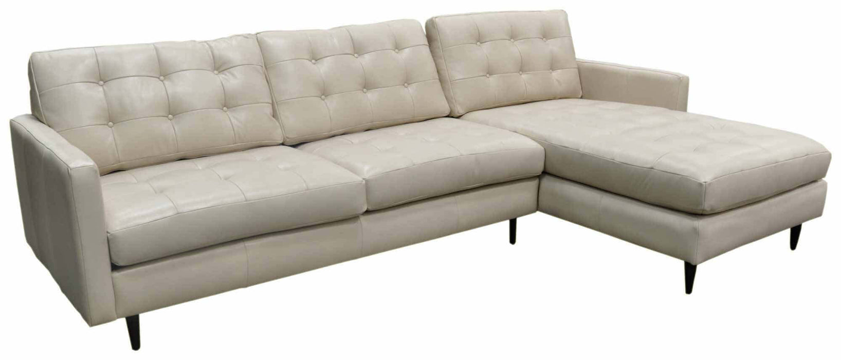 Essex Leather Sofa With Chaise | American Style | Wellington's Fine Leather Furniture