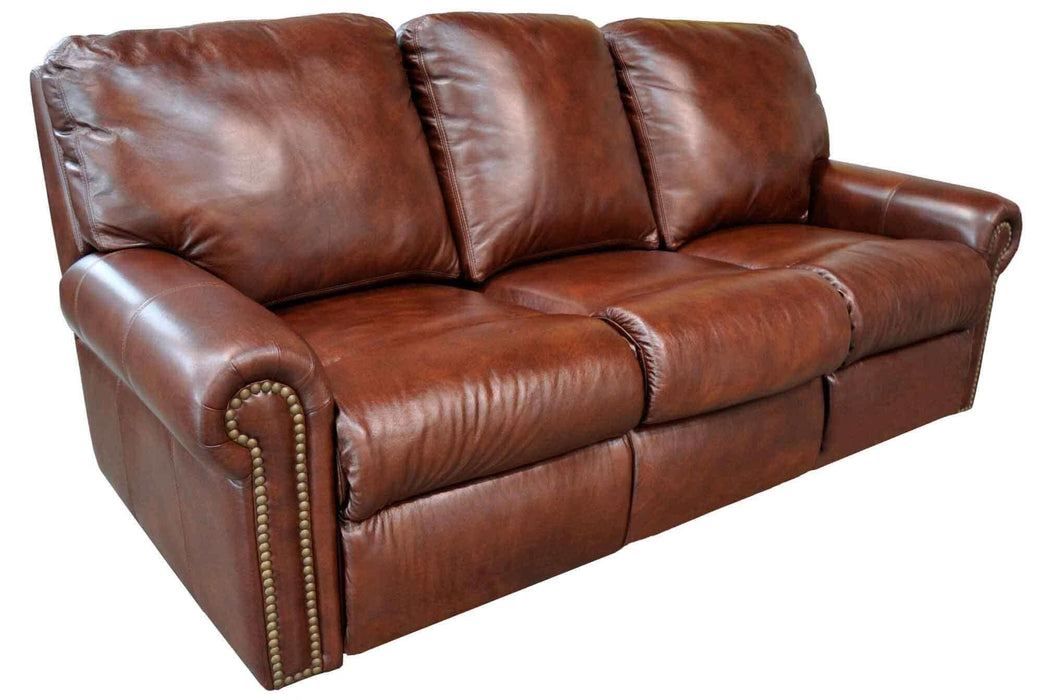 Fairmont Leather Reclining Sofa by American Style Wellington's