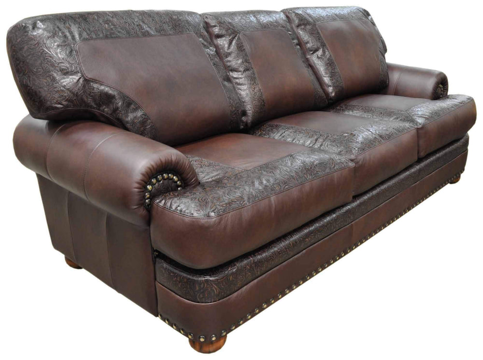 Houston Leather Loveseat | American Style | Wellington's Fine Leather Furniture