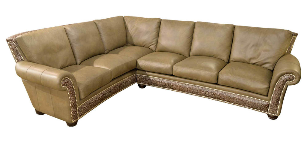 Kaymus Leather Sectional | American Style | Wellington's Fine Leather Furniture