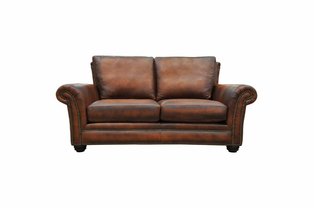 Kaymus Leather Loveseat | American Style | Wellington's Fine Leather Furniture