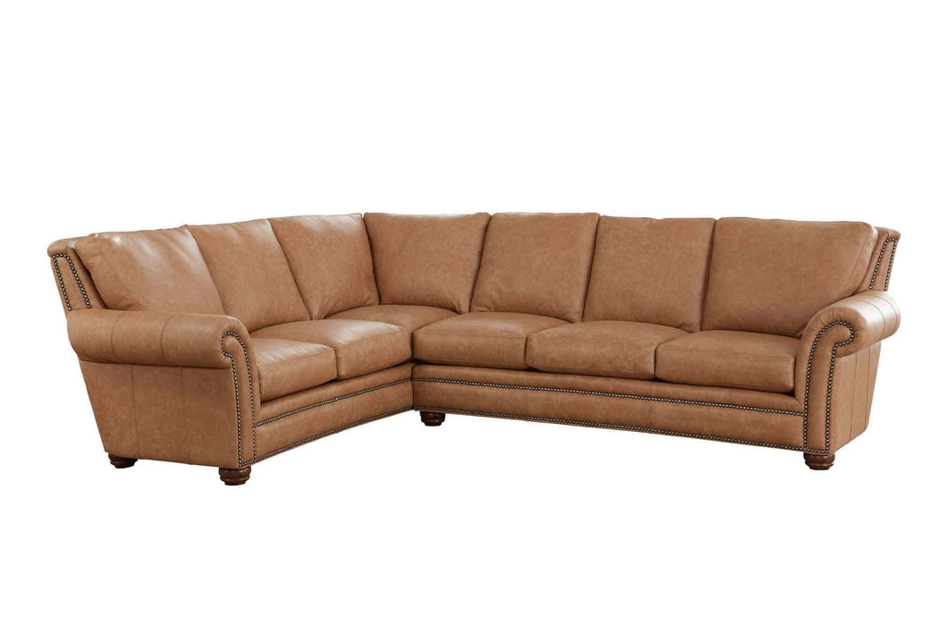 Kaymus Leather Sectional | American Style | Wellington's Fine Leather Furniture