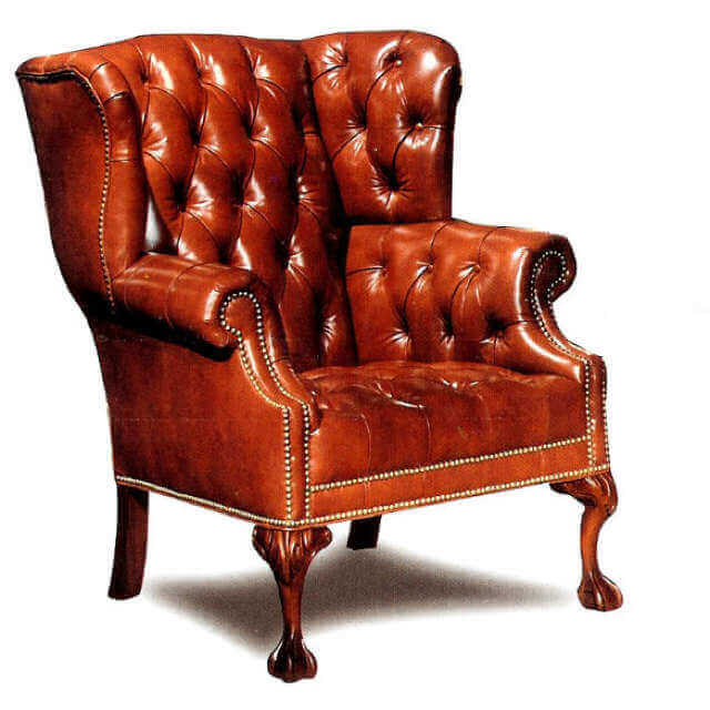 Lake Norman Leather Wing Chair | American Heirloom | Wellington's Fine Leather Furniture