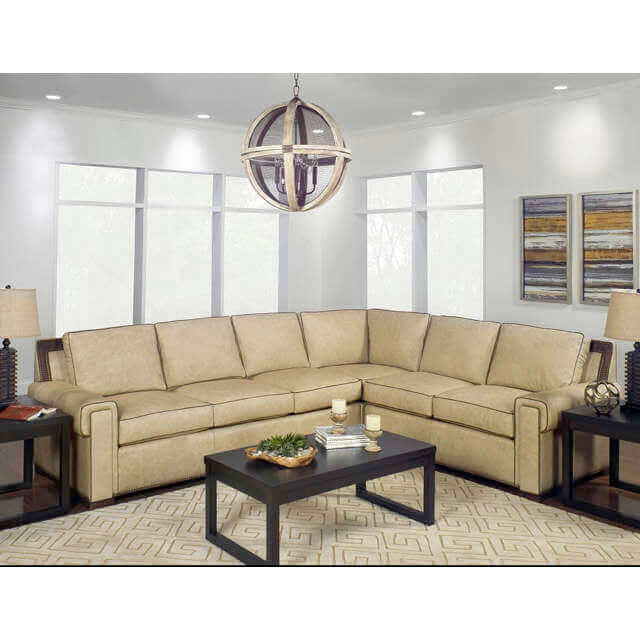 Sonoma Leather Sectional | American Heirloom | Wellington's Fine Leather Furniture