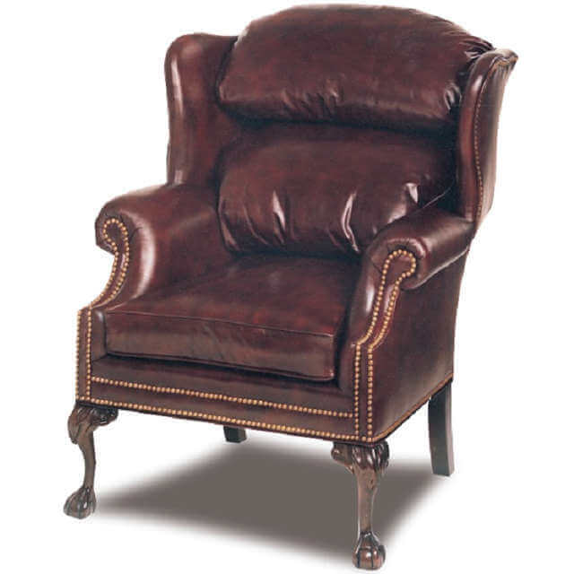 Timberlake Leather Wing Chair | American Heirloom | Wellington's Fine Leather Furniture