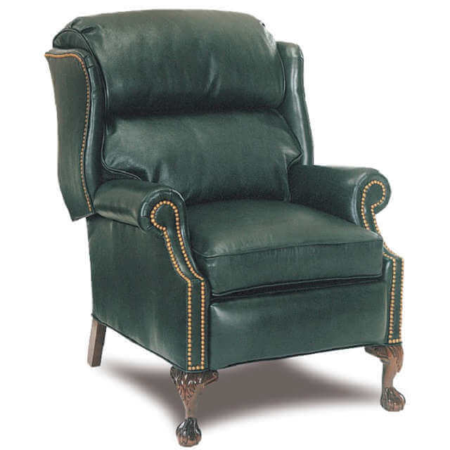Ball In Claw Leather Recliner | American Heirloom | Wellington's Fine Leather Furniture