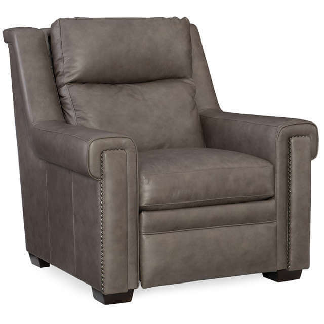 Huntsman Leather Power Recliner With Articulating Headrest | American Heritage | Wellington's Fine Leather Furniture