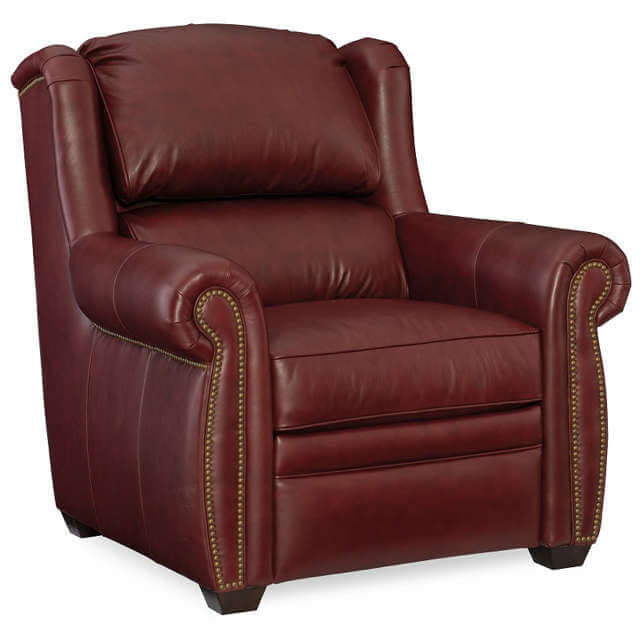 Royce Leather Power Recliner With Articulating Headrest | American Heritage | Wellington's Fine Leather Furniture