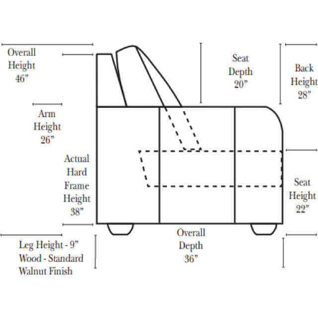 Alexandria Leather Recliner | American Style | Wellington's Fine Leather Furniture