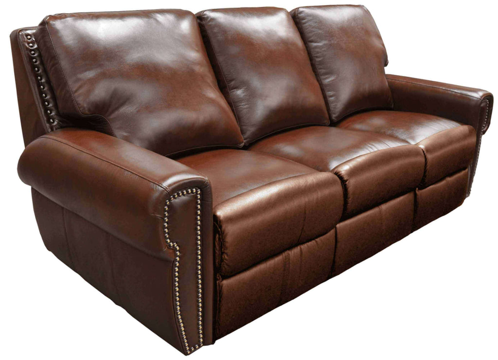 Bismarck Leather Reclining Loveseat | American Style | Wellington's Fine Leather Furniture