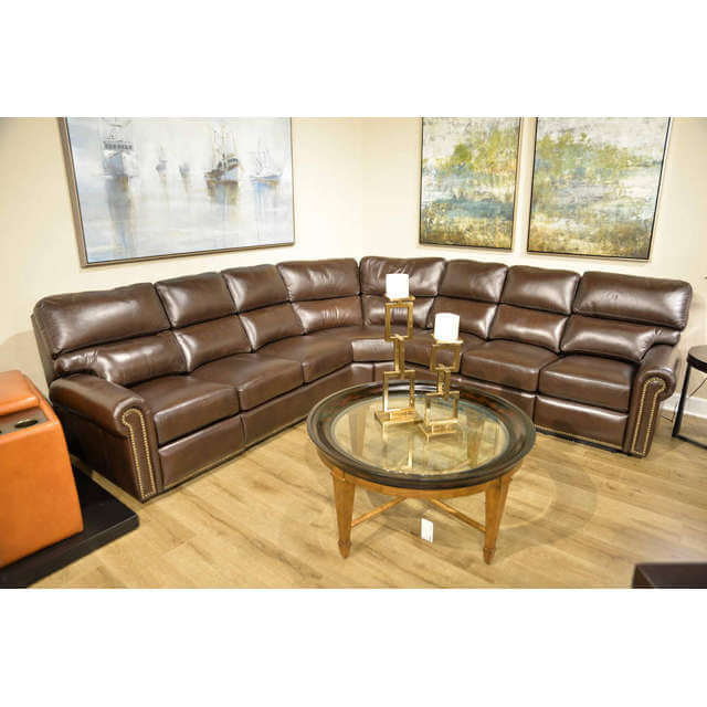 Carlton Leather Reclining Sectional | American Style | Wellington's Fine Leather Furniture