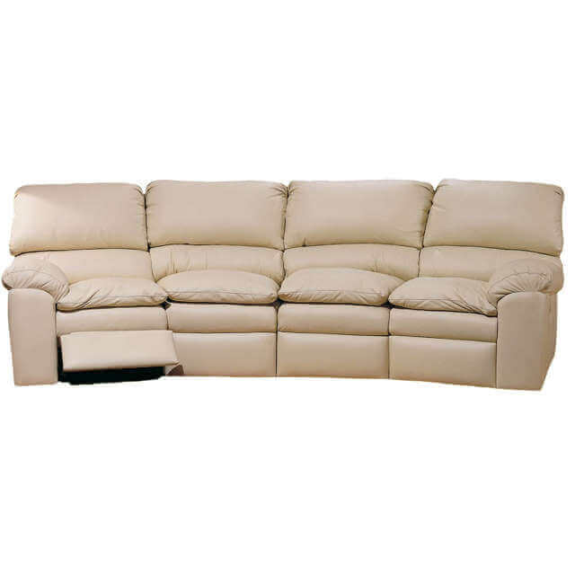 Catera Four Cushion Leather Reclining Conversation Sofa | American Style | Wellington's Fine Leather Furniture
