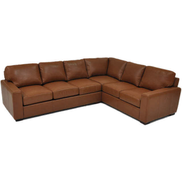 City Craft Leather Sectional | American Style | Wellington's Fine Leather Furniture