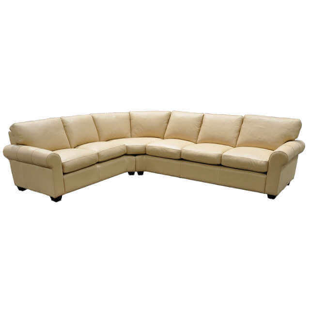 West Point Leather Sectional | American Style | Wellington's Fine Leather Furniture