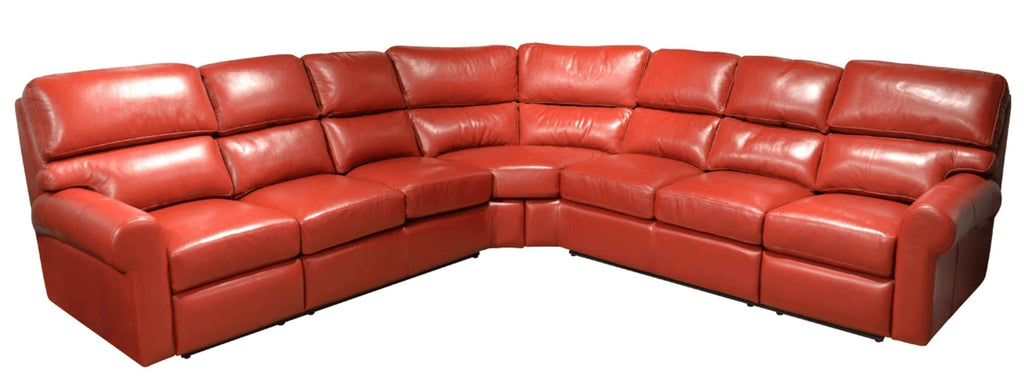 Brookfield Leather Reclining Sectional | American Style | Wellington's Fine Leather Furniture