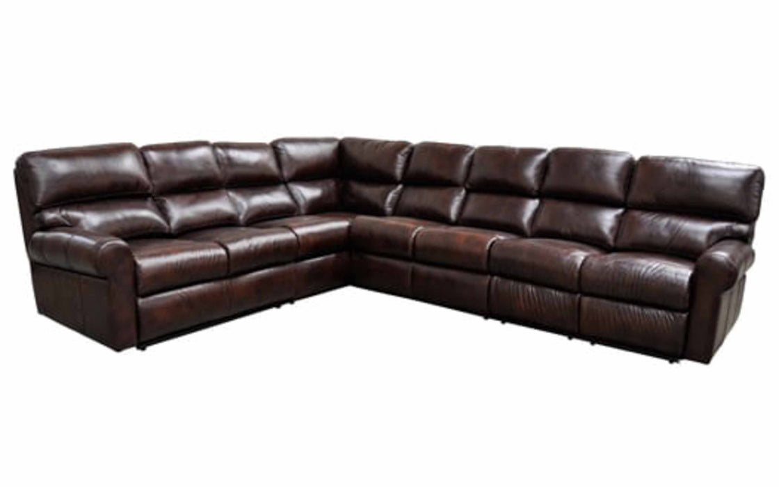 Brookfield Leather Reclining Sectional | American Style | Wellington's Fine Leather Furniture