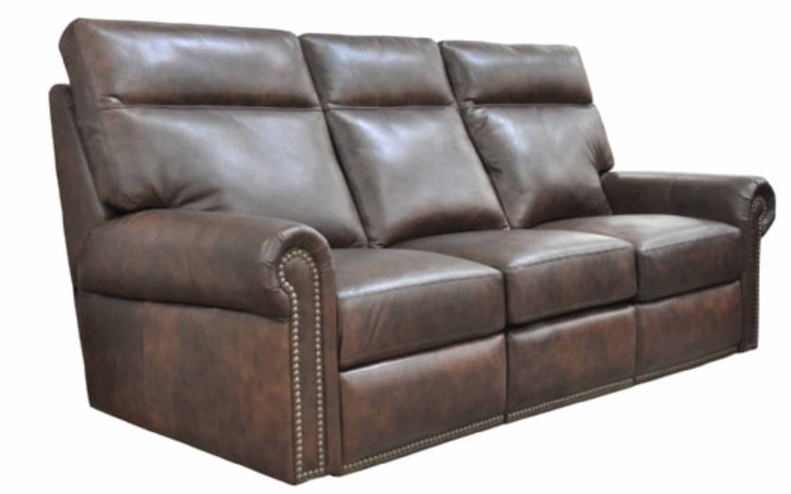 Campbell Leather Power Reclining Loveseat With Articulating Headrest | American Style | Wellington's Fine Leather Furniture