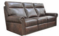 Campbell Leather Power Reclining Sofa With Articulating Headrest | American Style | Wellington's Fine Leather Furniture