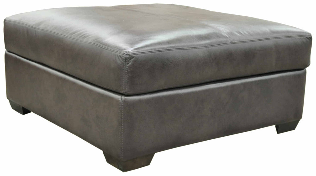 City Craft Leather Ottoman | American Style | Wellington's Fine Leather Furniture