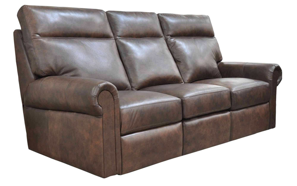 Logic Leather Power Reclining Sofa With Articulating Headrest | American Style | Wellington's Fine Leather Furniture