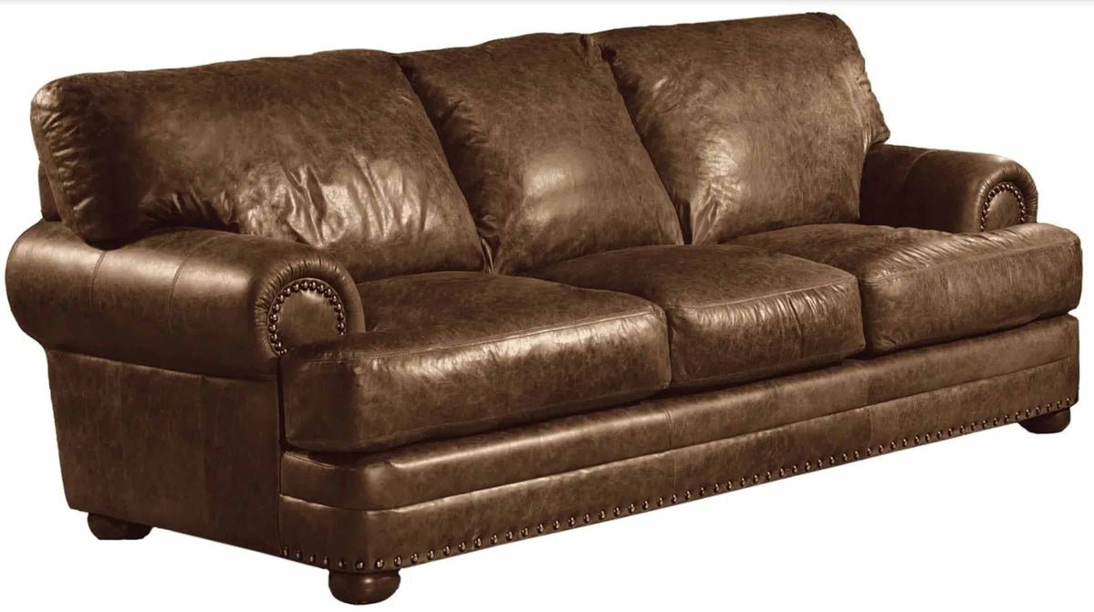 Dallas Leather Sofa by American Style Wellington's Fine Leather Furniture