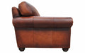 Dominion Leather Four Cushion Conversation Sofa | American Style | Wellington's Fine Leather Furniture