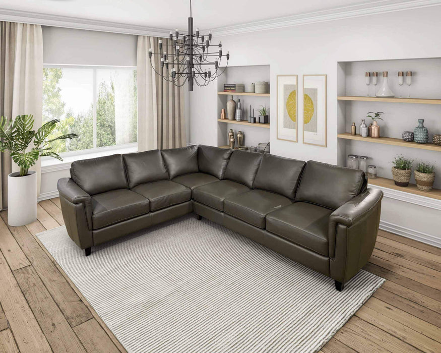Ellie Leather Sectional | American Style | Wellington's Fine Leather Furniture