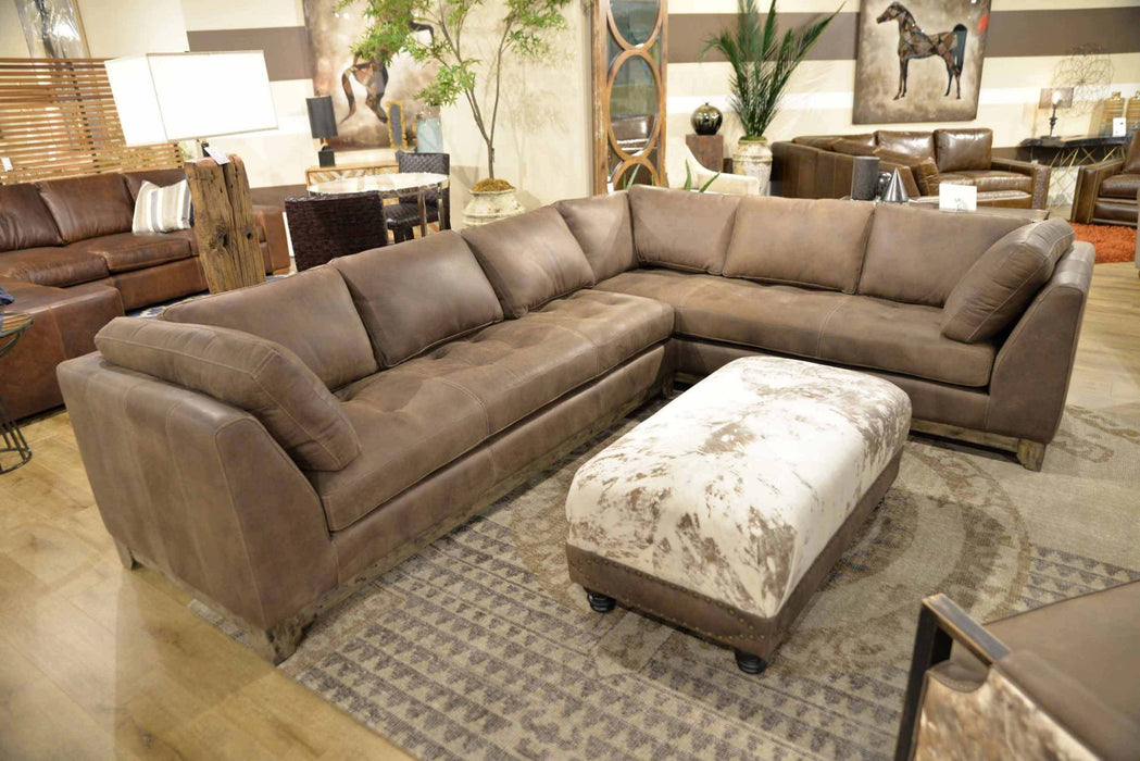 Esport Leather Sectional | American Style | Wellington's Fine Leather Furniture