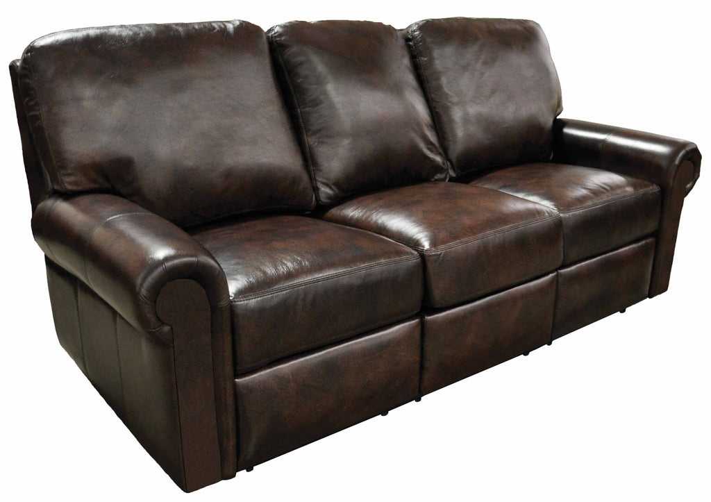 Fairbanks Leather Reclining Sofa | American Style | Wellington's Fine Leather Furniture