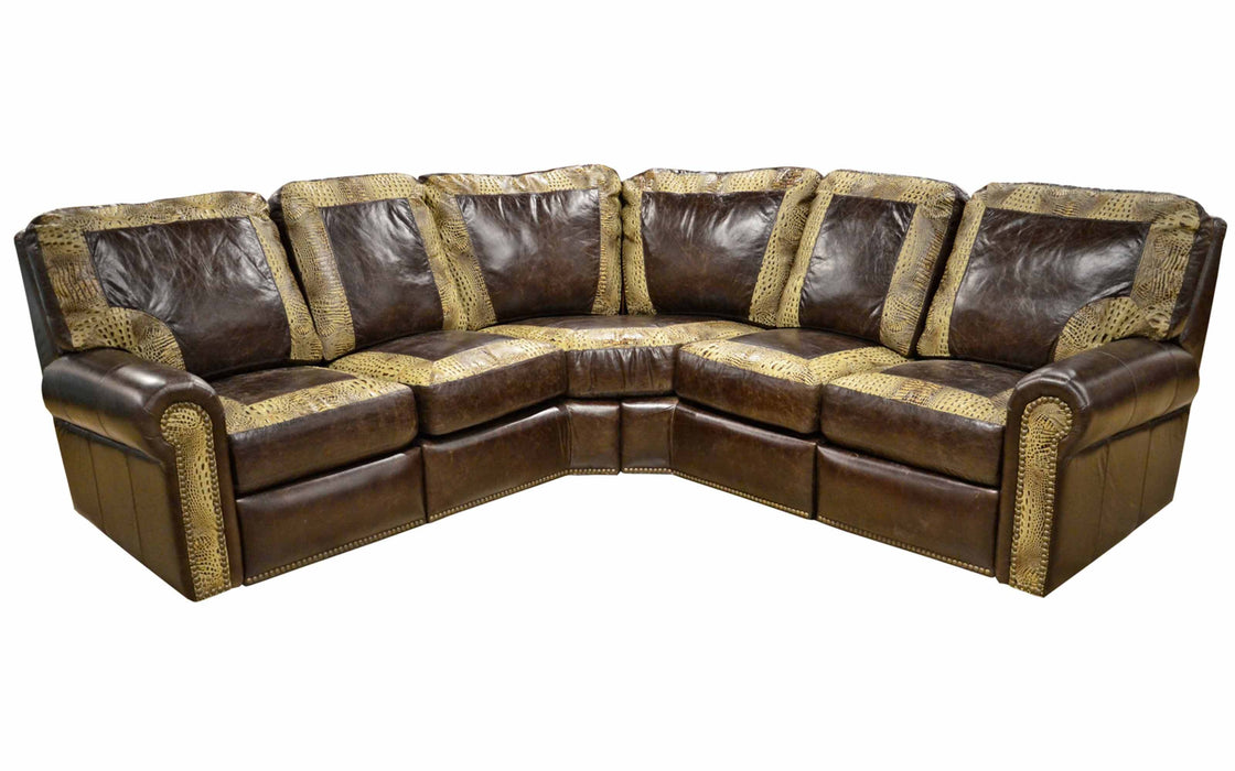 Frisco Leather Reclining Sectional | American Style | Wellington's Fine Leather Furniture