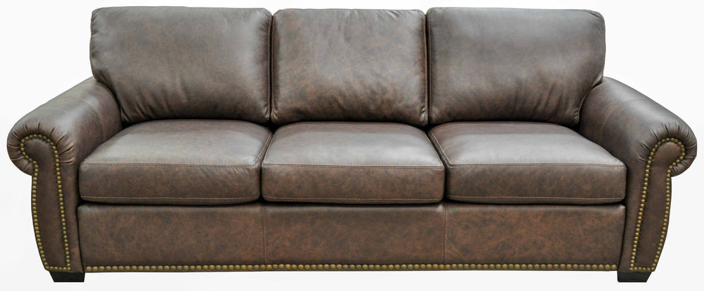 Milo 3 Leather Sofa | American Style | Wellington's Fine Leather Furniture