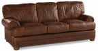 Houston Leather Queen Size Sofa Sleeper | American Style | Wellington's Fine Leather Furniture