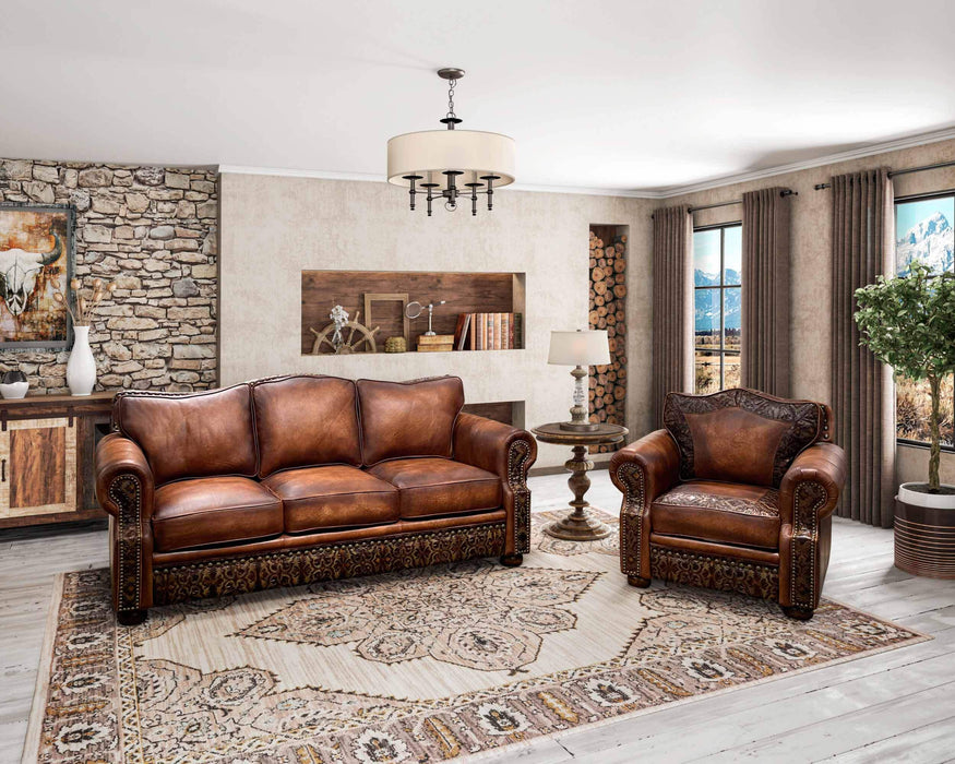Laredo Leather Loveseat | American Style | Wellington's Fine Leather Furniture
