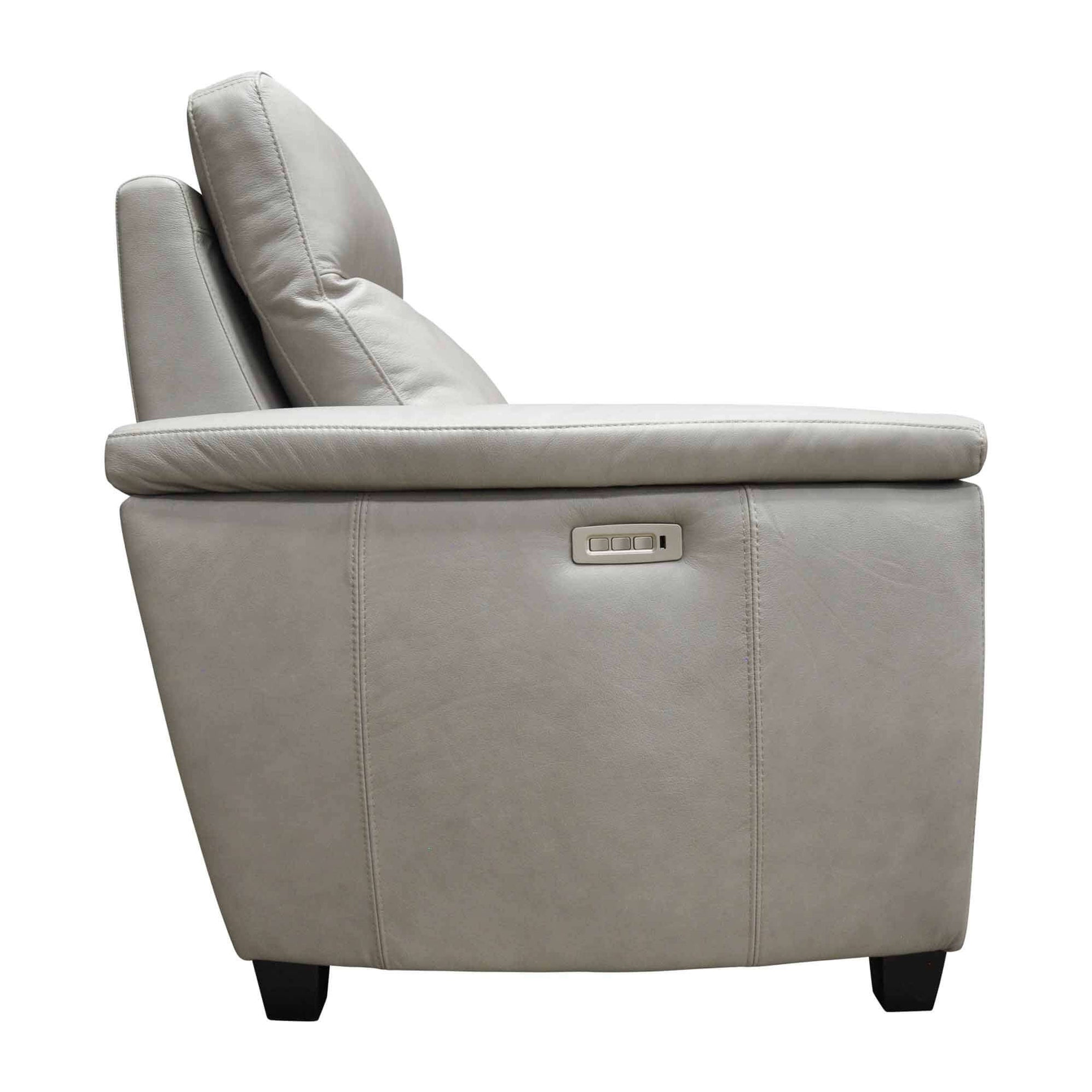 Luxtan Leather Power Recliner With Articulating Headrest by American