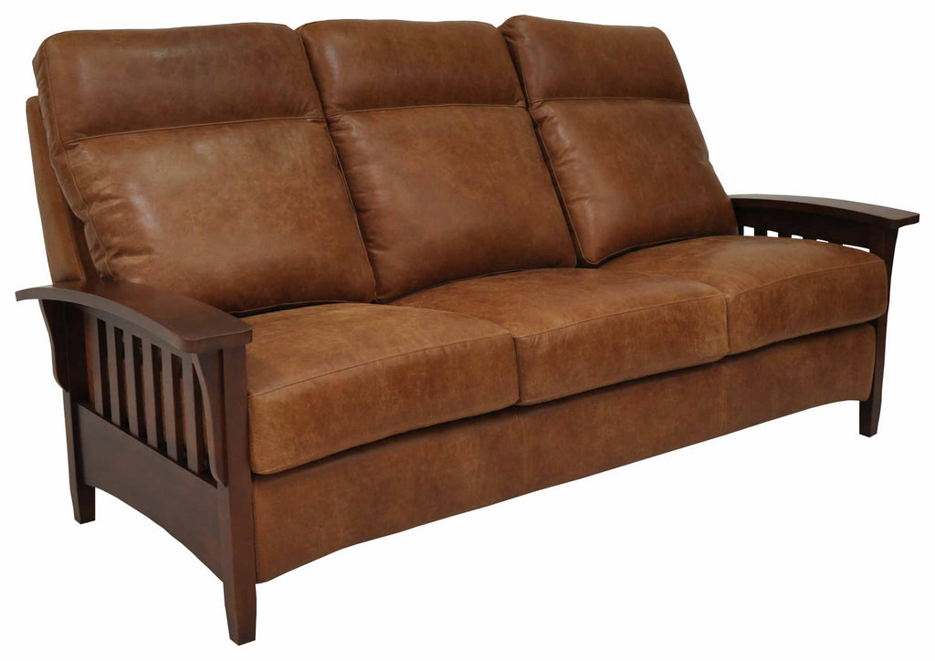 Mission Leather Loveseat | American Style | Wellington's Fine Leather Furniture