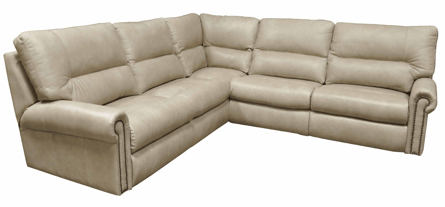 Montclair Leather Reclining Sectional | American Style | Wellington's Fine Leather Furniture