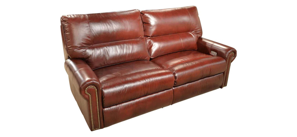 Montclair Leather Power Reclining Sofa | American Style | Wellington's Fine Leather Furniture