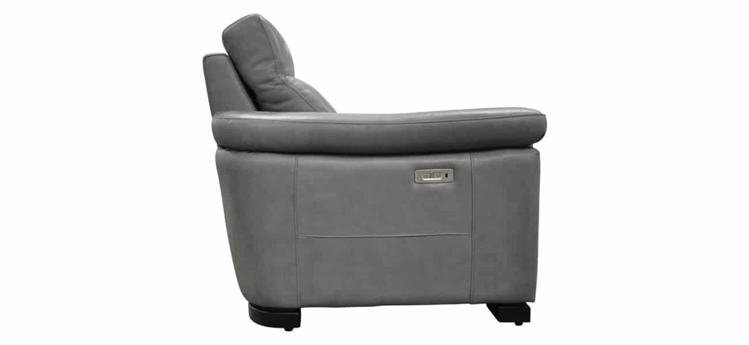 Nolan Leather Power Recliner With Articulating Headrest | American Style | Wellington's Fine Leather Furniture