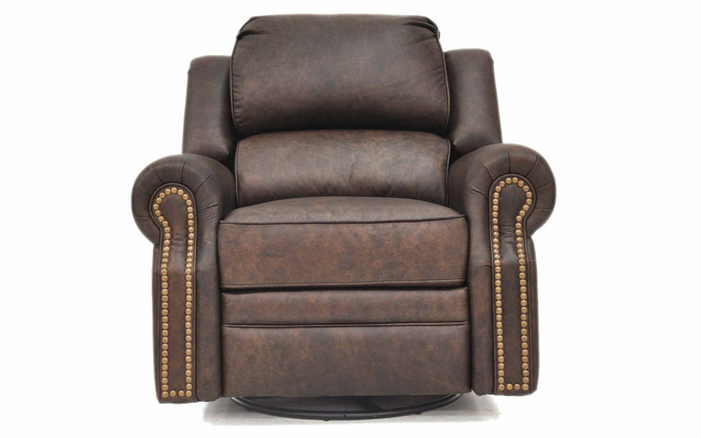 San Juan Leather Swivel Glider Recliner | American Style | Wellington's Fine Leather Furniture