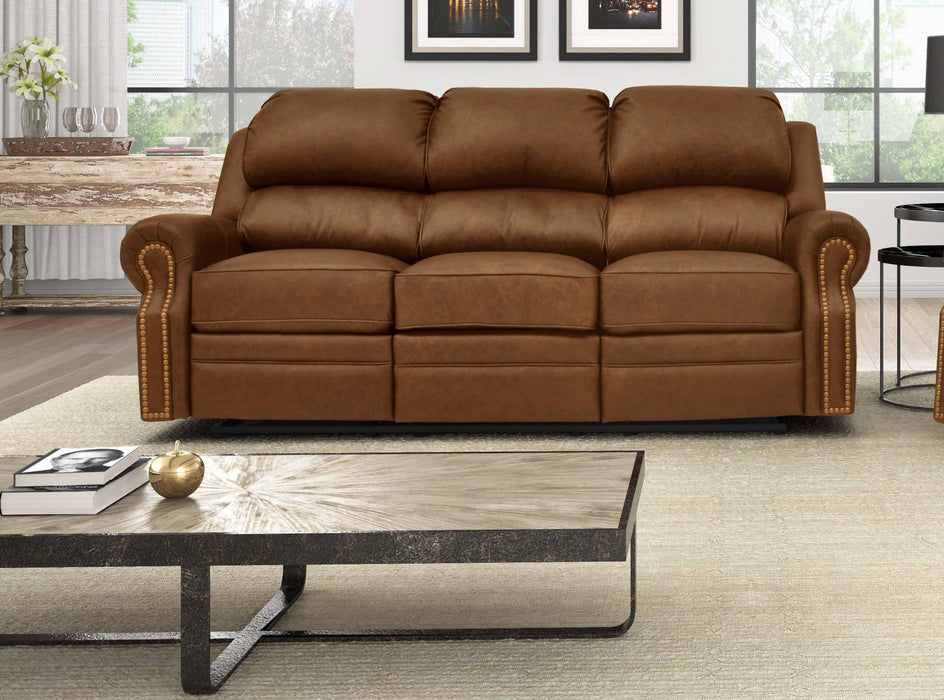 San Juan Leather Reclining Sofa | American Style | Wellington's Fine Leather Furniture